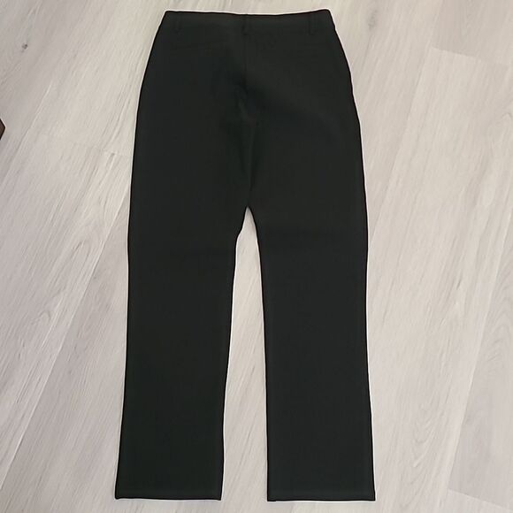 Quince Ultra-Stretch Ponte Straight Leg Pants Black Size Small Petite Women's - Picture 7 of 7